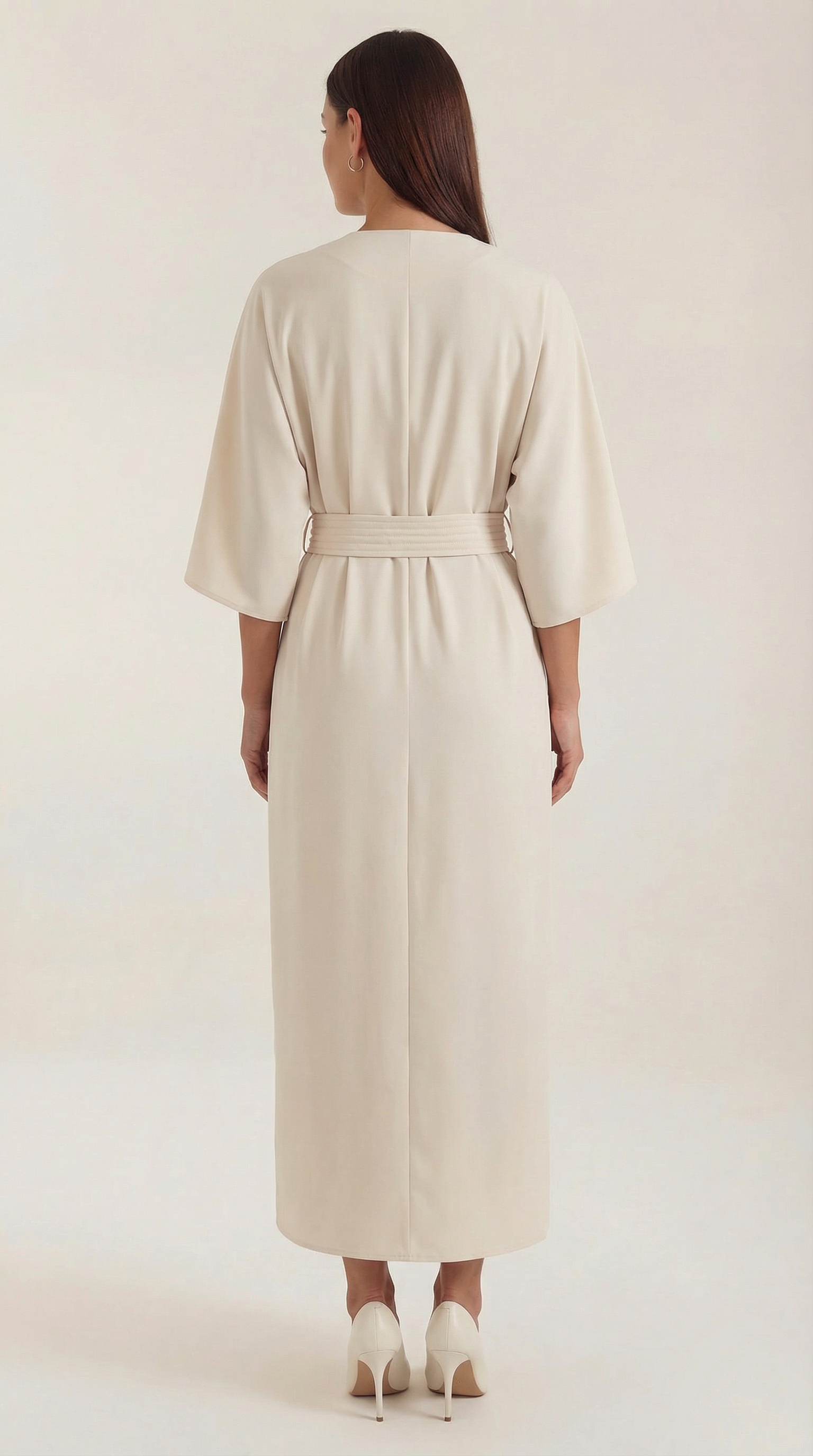 Ana Maxikleid mit Taillengürtel