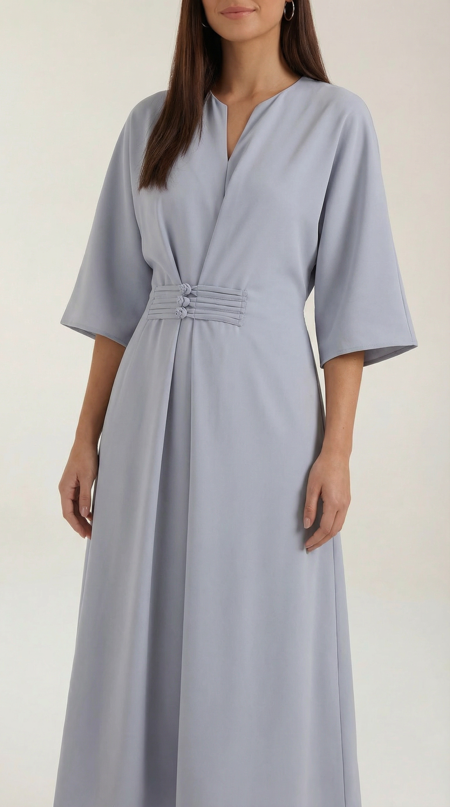 Ana Maxikleid mit Taillengürtel