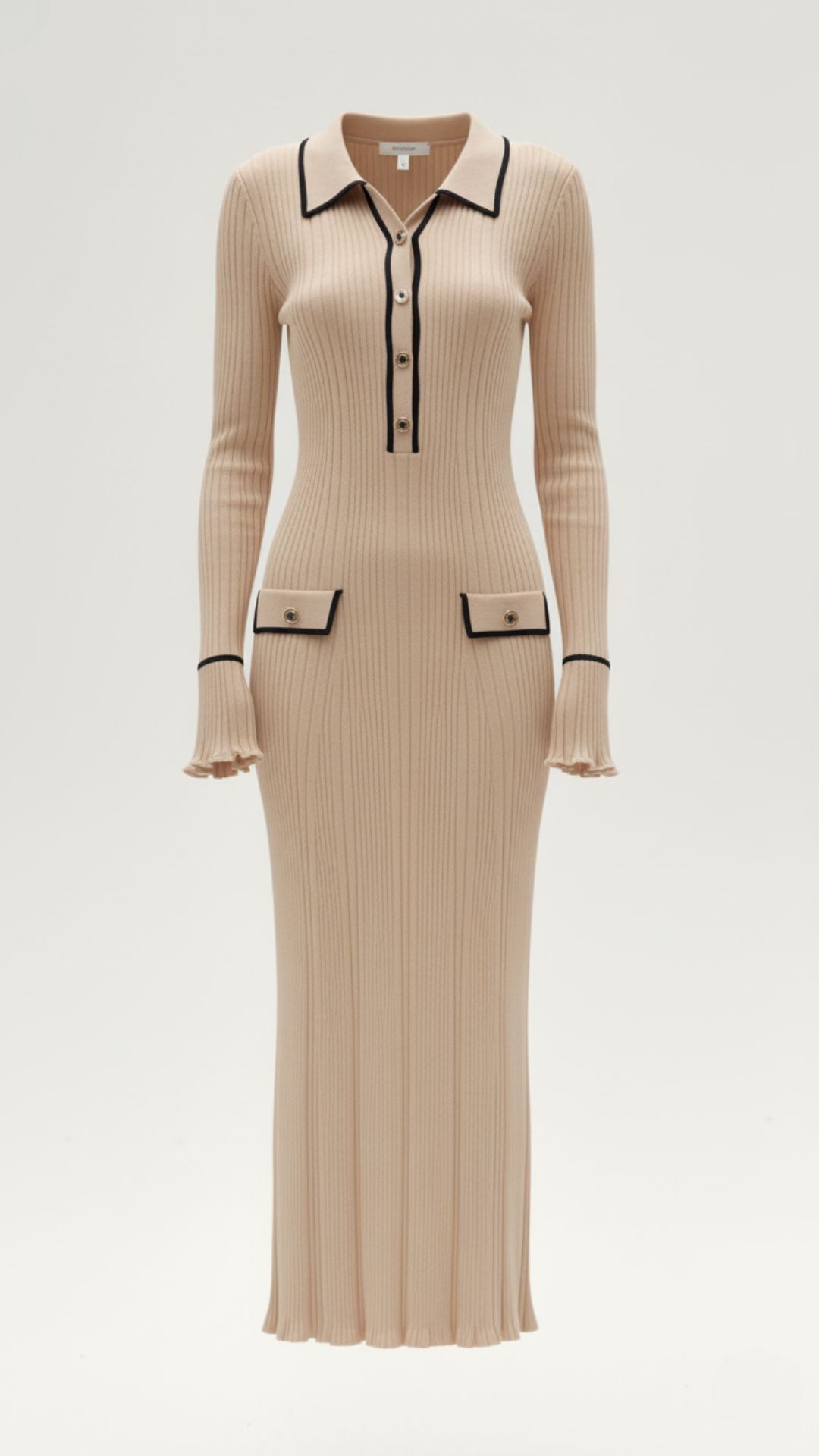 Josephine gestricktes Bodycon-Maxikleid