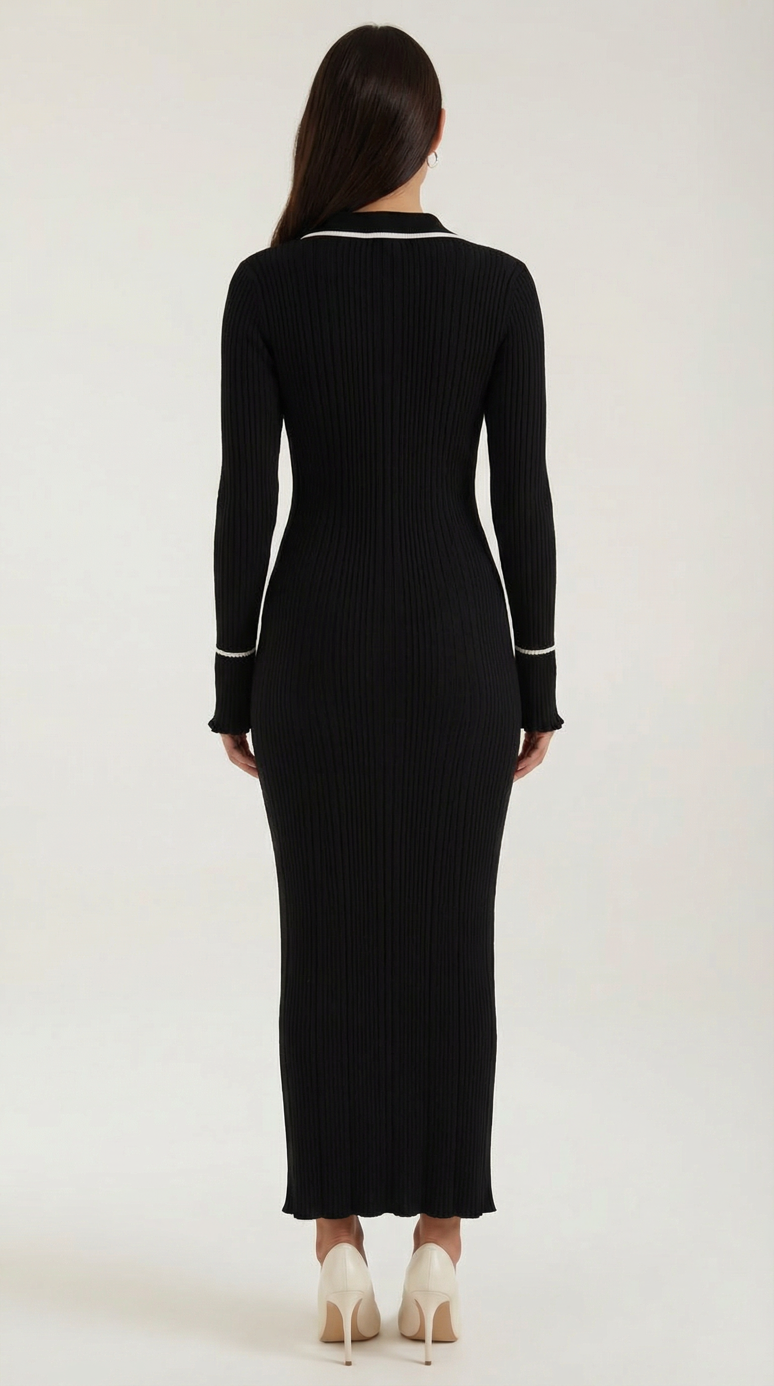 Josephine gestricktes Bodycon-Maxikleid