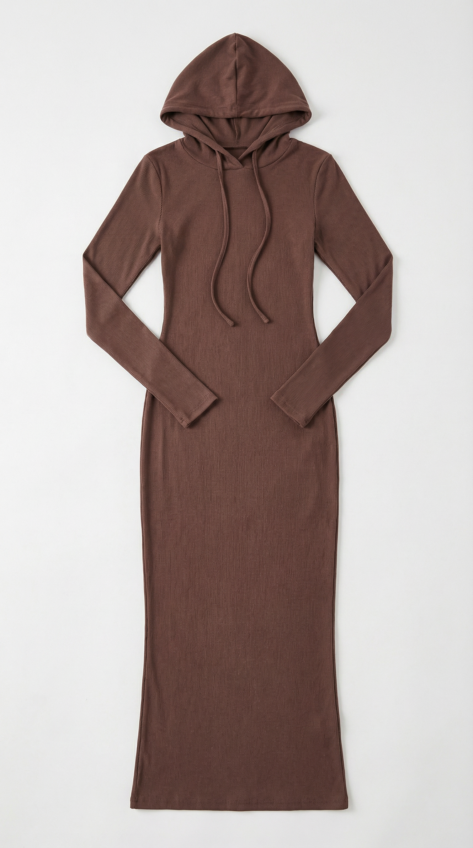 Marilyn Bodycon Maxi-Kleid mit Kapuze