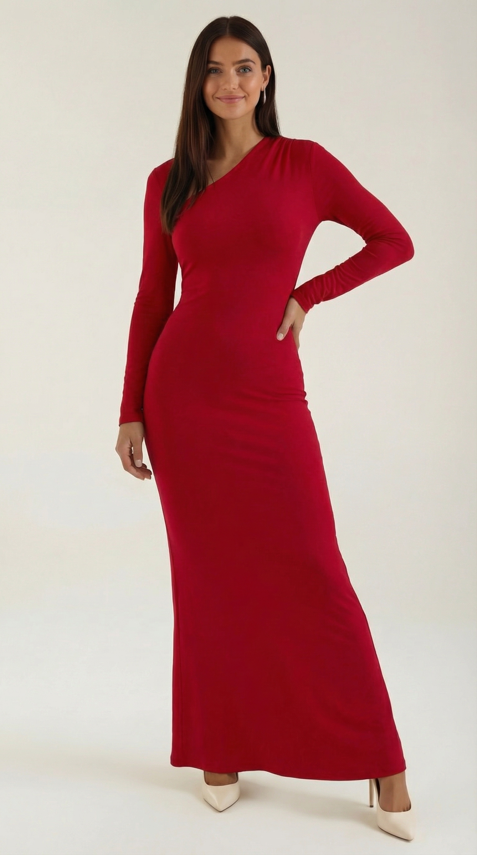 Roberta Langarm-Bodycon-Maxikleid
