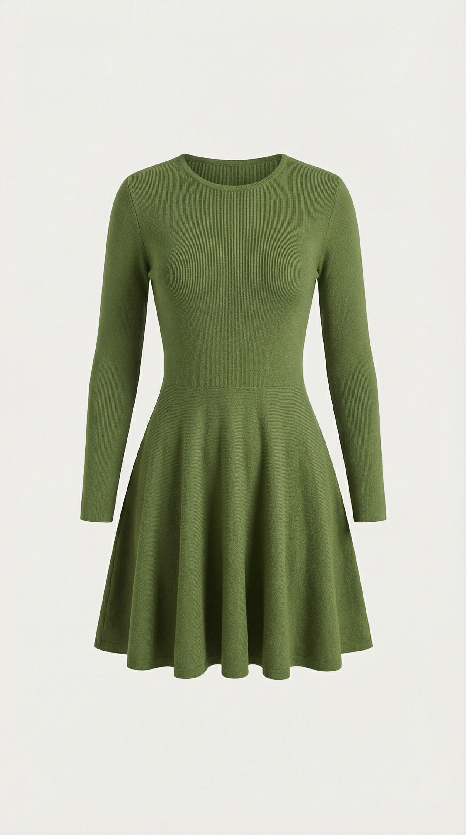 Tiffany Langarm-Falten-Minikleid