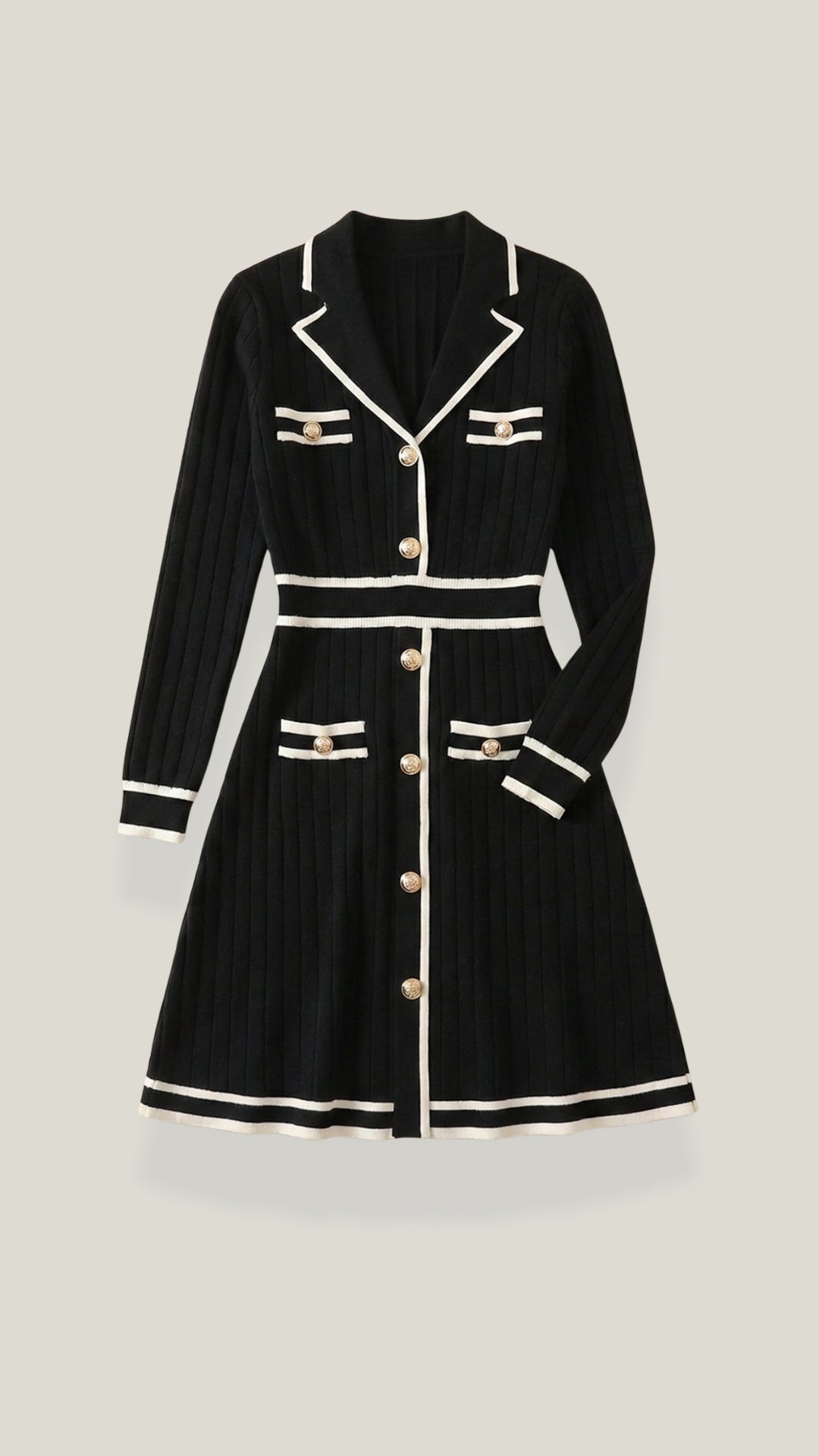 Tracy Mini-Kleid mit Kontrastbesatz