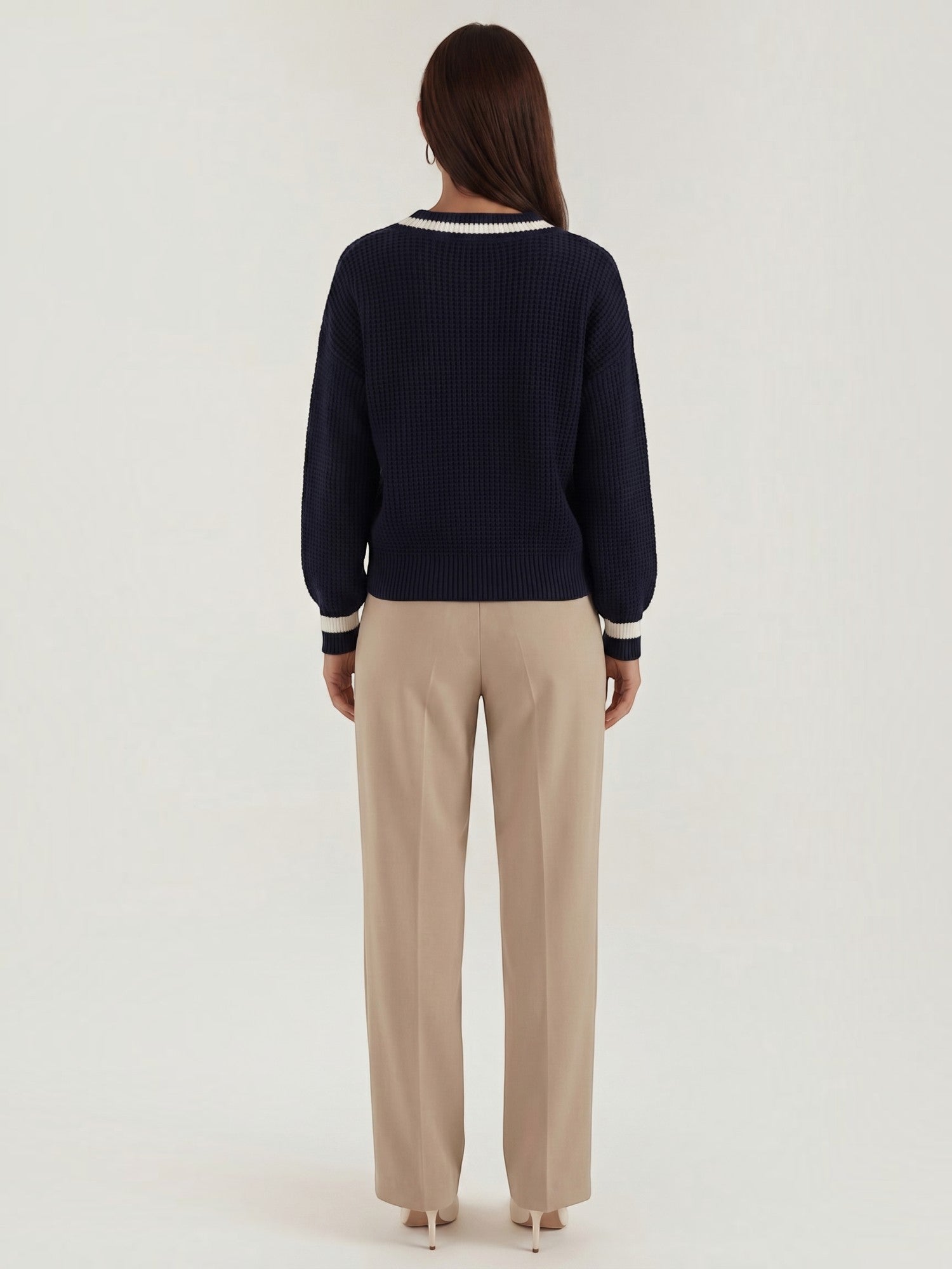 Tina Strickpullover mit tiefem V-Ausschnitt