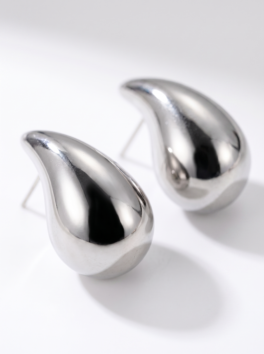 Ivana Damen Ohrringe | Poliertes Kupfer, Zeitloses Tropfen-Design - 6