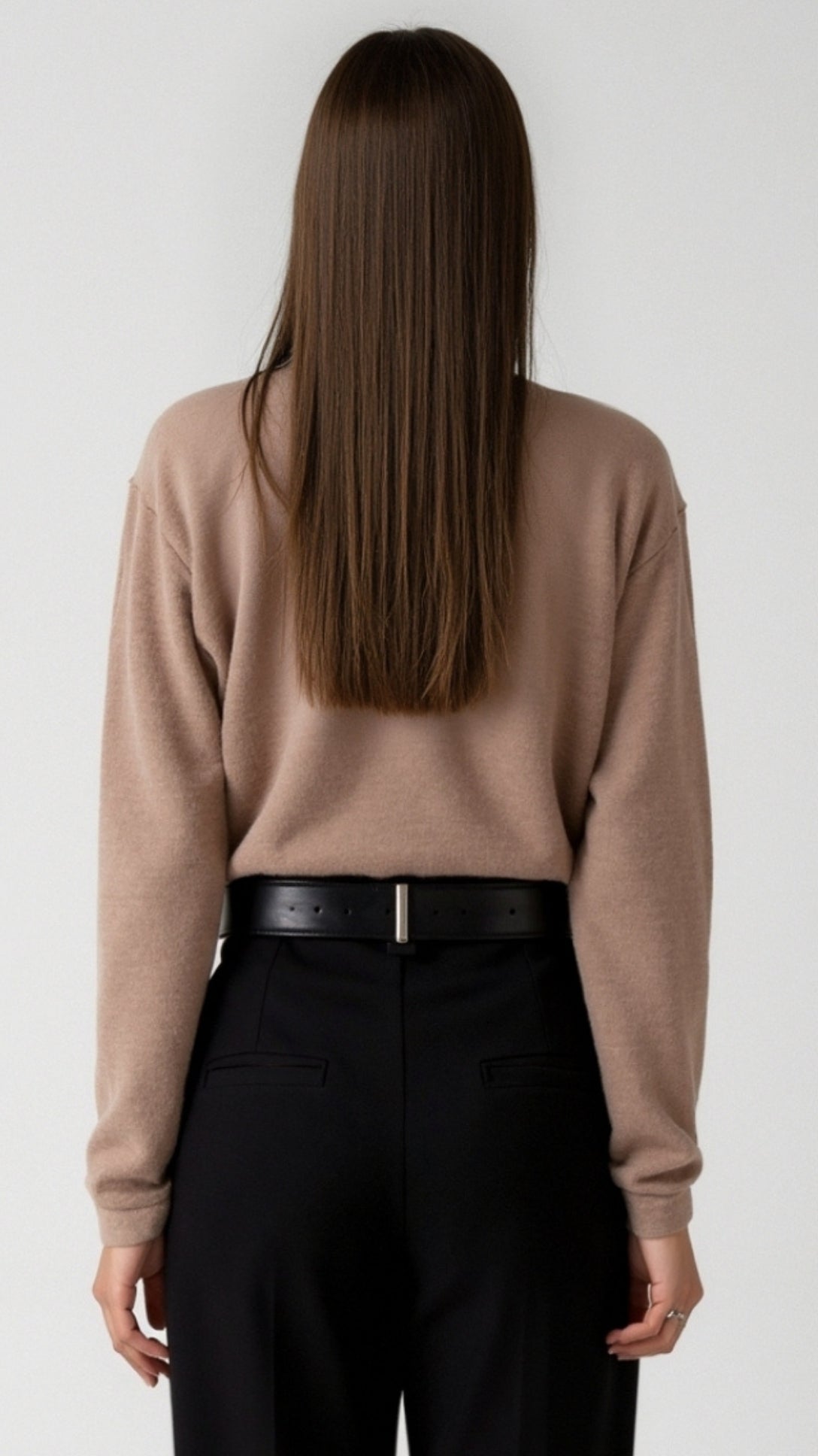 Margaret Freizeit-Polo-Pullover mit V-Ausschnitt