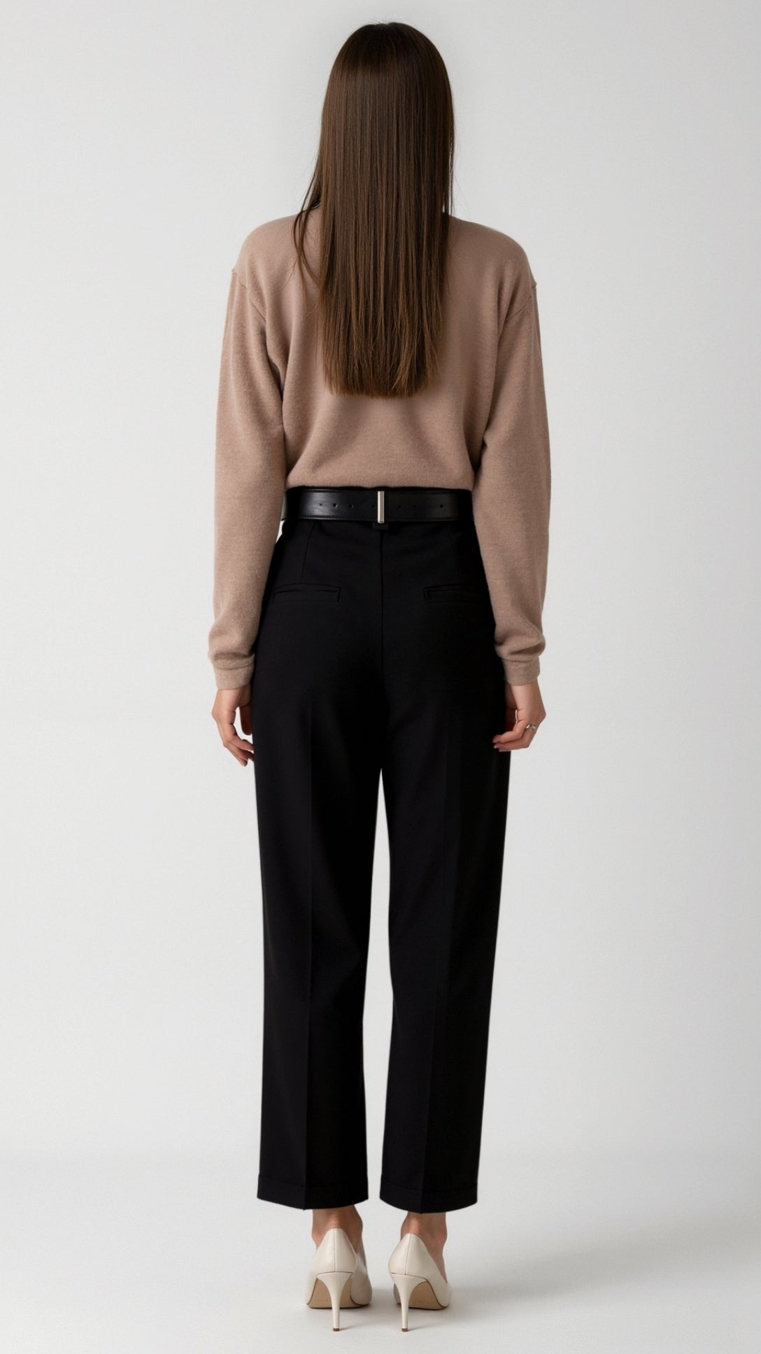 Margaret Freizeit-Polo-Pullover mit V-Ausschnitt