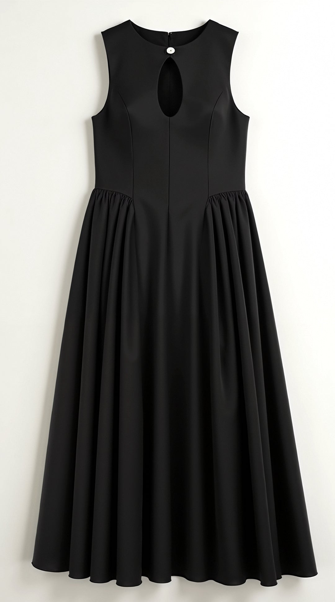 Nancy Leinen-Kleid mit Ausschnitt