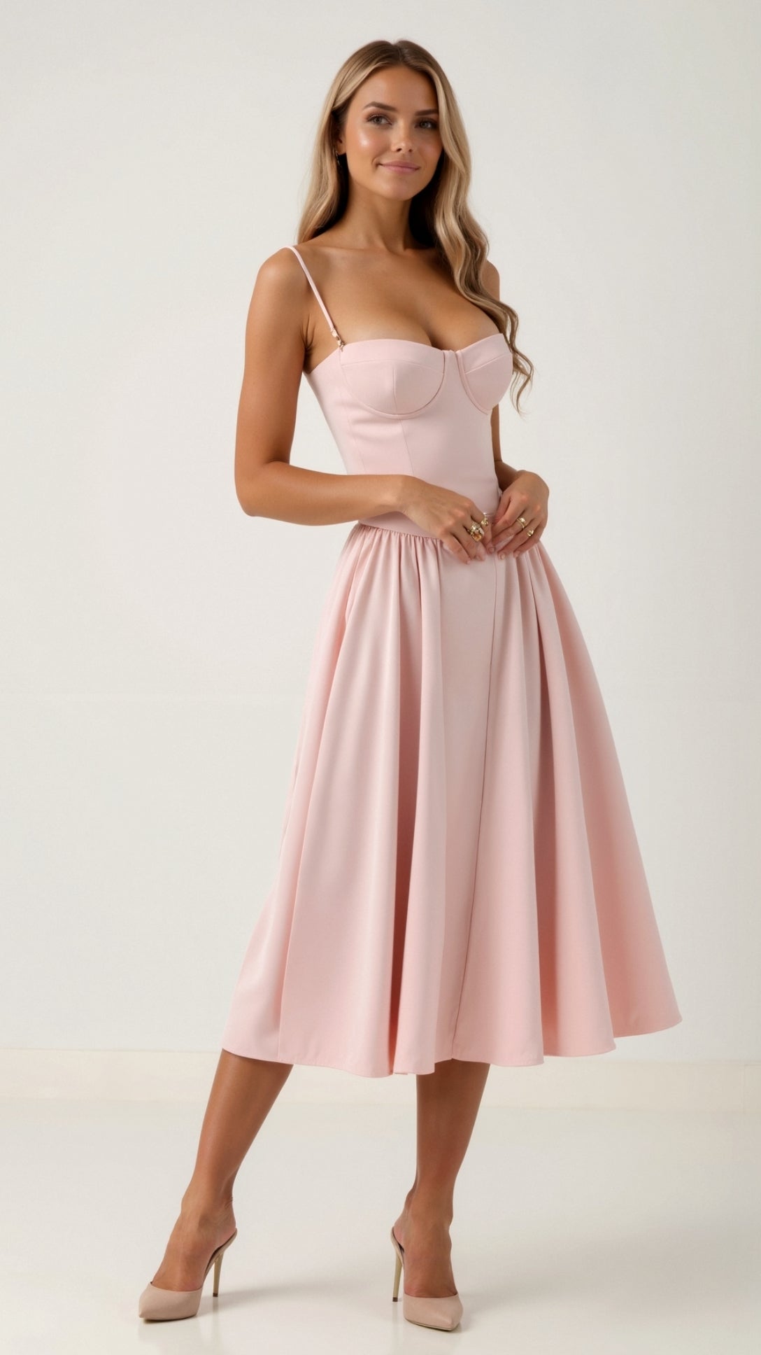 Odette Korsett-Midikleid