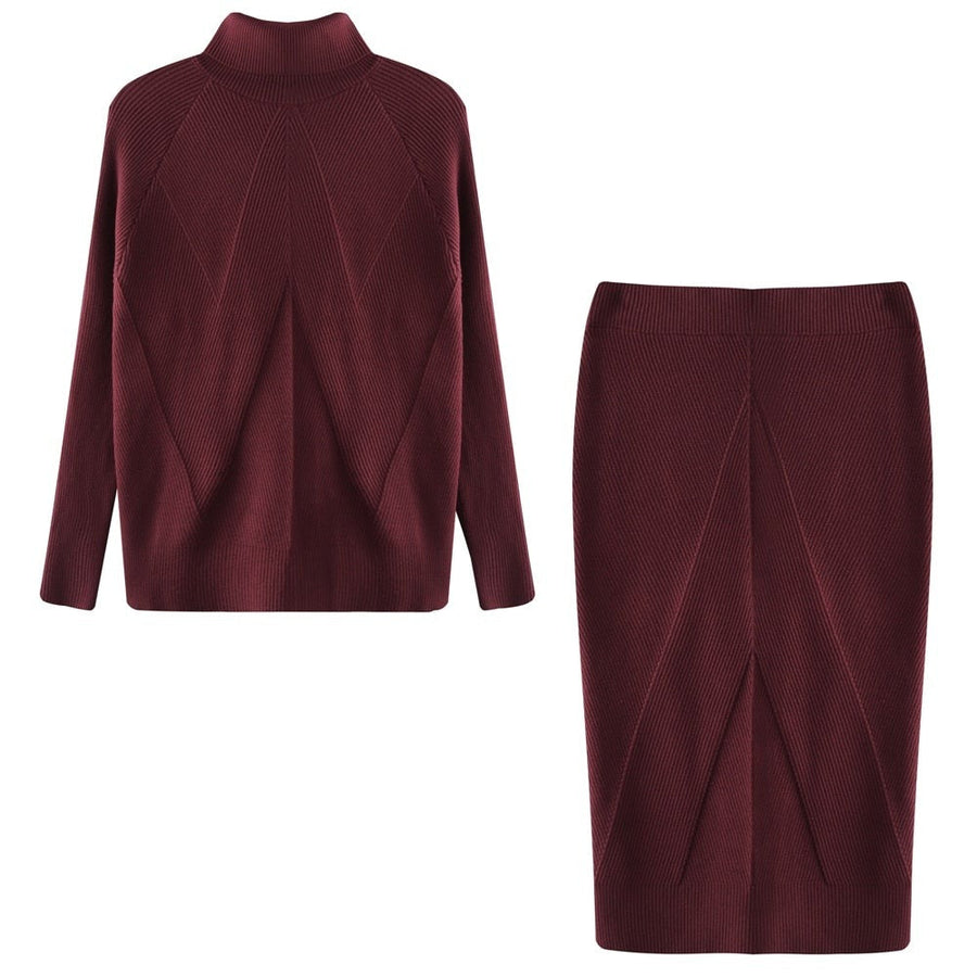 Natalia Midi-Strickkleid