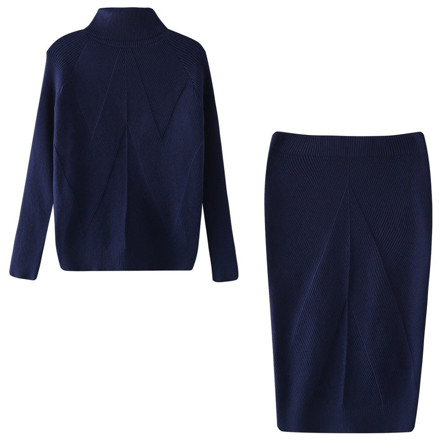 Natalia Midi-Strickkleid