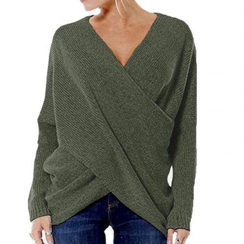 Miruna Pullover mit gekreuzter Front