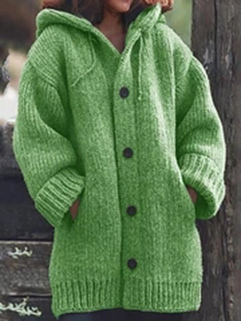 Saskia Strickjacke mit Kapuze