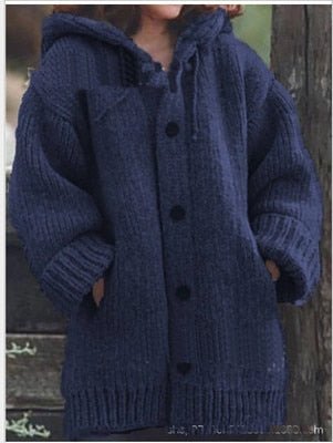Saskia Strickjacke mit Kapuze