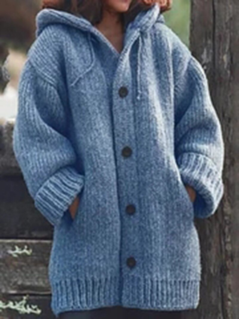 Saskia Strickjacke mit Kapuze