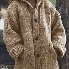 Saskia Strickjacke mit Kapuze