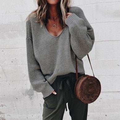 Lenya Pullover mit V-Ausschnitt
